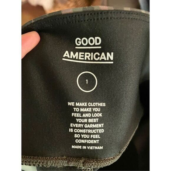 Good American Womens Multicolor Leopard Print High Rise Leggings Size 1 - Picture 3 of 5